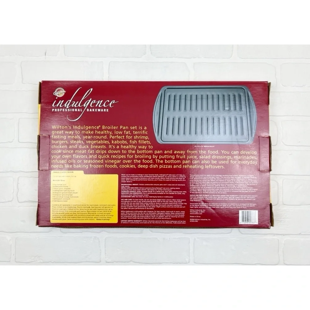 NEW Wilton Non Stick Broiler Pan Set 16X11.5